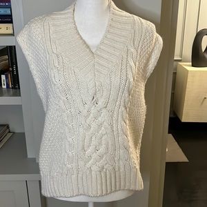 H&M sleeveless cable knit tunic sweater